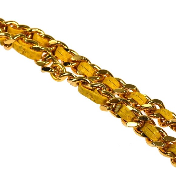 Chanel Yellow Calfskin Timeless WOC Wallet On Chain 48646 - Picture 3 of 11